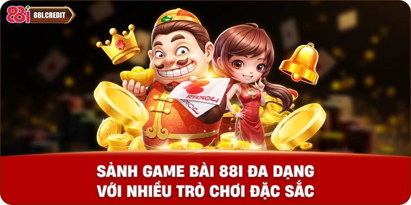 Sảnh game bài 88i đa dạng với nhiều trò chơi đặc sắc.